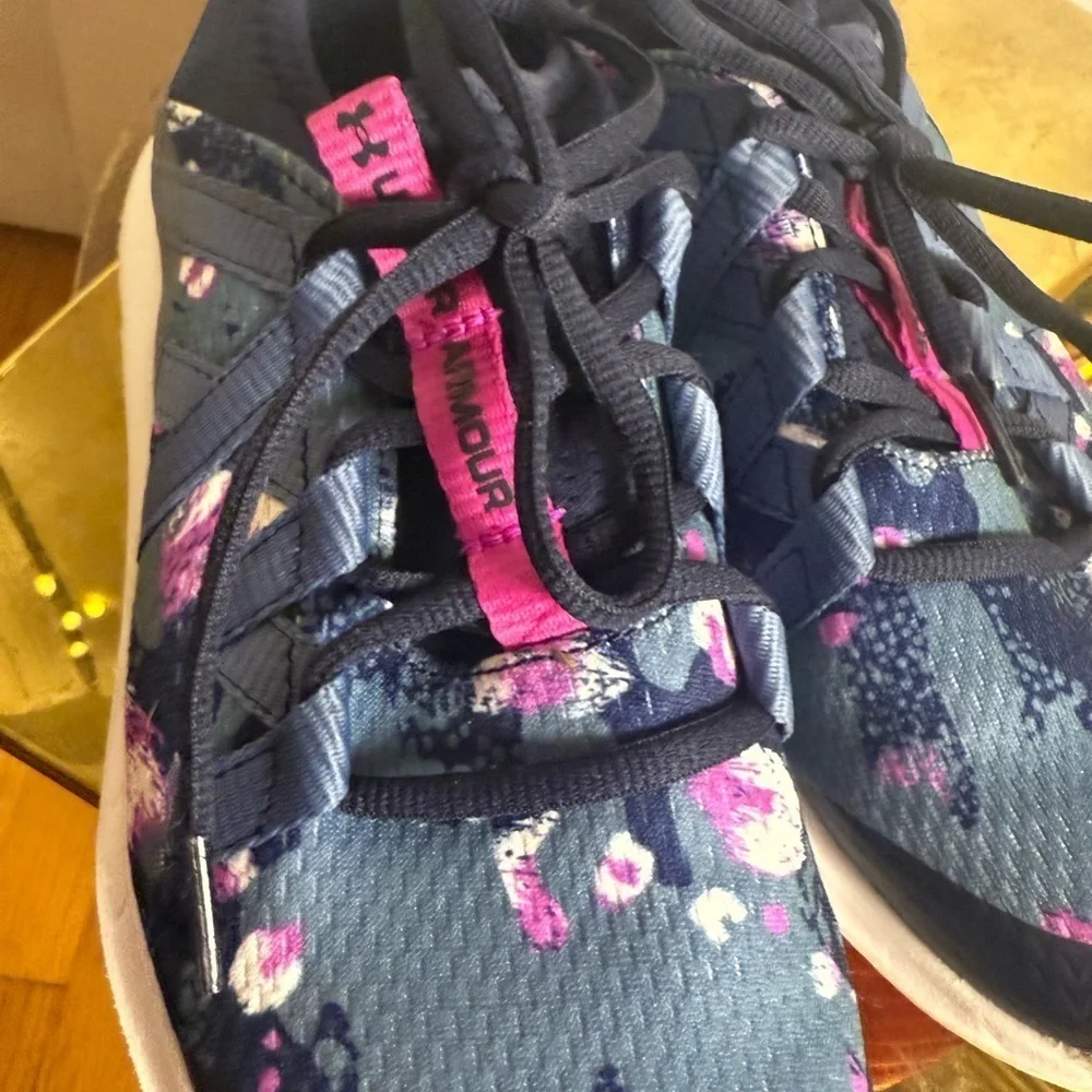 Under Armour Blue and Pink Sneakers with Stylish Design 4